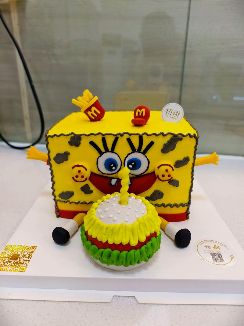 圆形海绵宝宝蛋糕怎么做？-图3