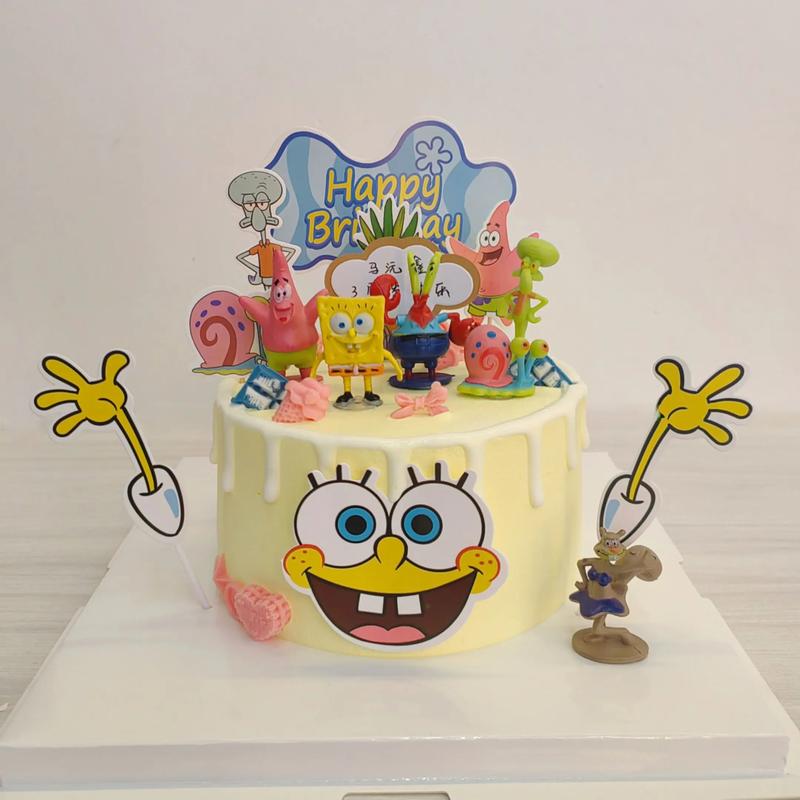 海绵宝宝款式蛋糕图片-图1