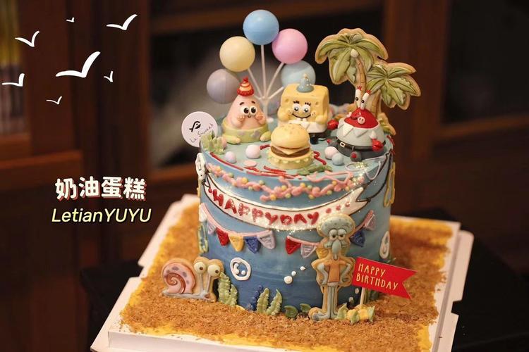海绵宝宝款式蛋糕图片-图3