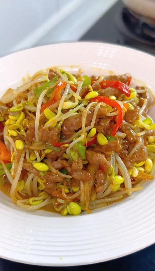 肉炒绿豆芽做法大全家常-图3