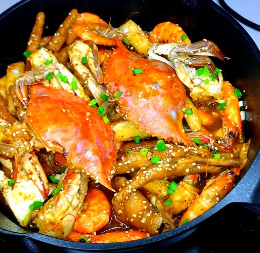 家常螃蟹大虾怎么做？-图1