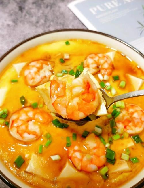 海鲜烩豆腐鸡蛋的做法-图1