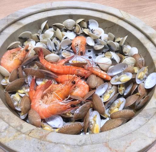 海鲜蒸汽锅工作时视频-图2