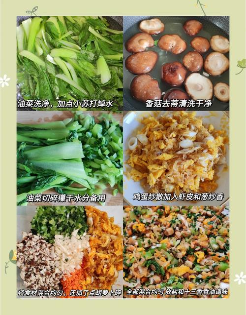 小油菜香菇海鲜包，鲜味如何融合？-图2