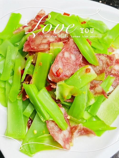 莴笋腊肠的做法大全家常-图2