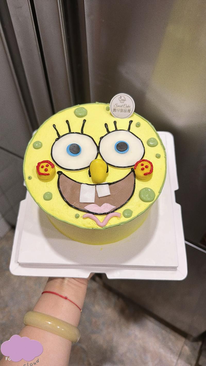 海绵宝宝蛋糕大全可爱-图1