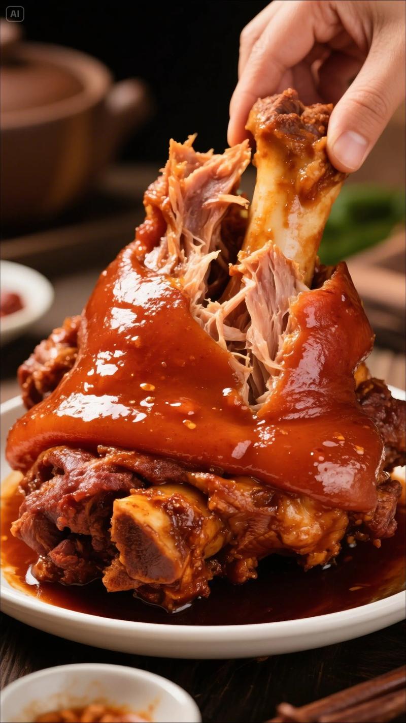 冰糖肘子家常做法怎么做？-图1