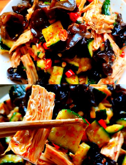 凉拌腐竹黄瓜怎么做最爽脆?-图2 凉拌腐竹黄瓜怎么做最爽脆?-图2