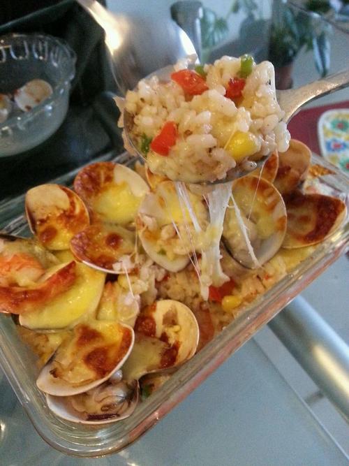 海鲜芝士炒饭视频做法？-图3