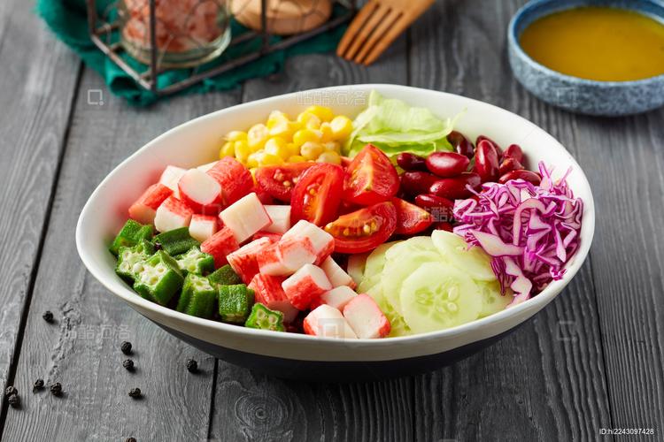 海鲜蔬菜沙拉图片有哪些创意做法？-图3