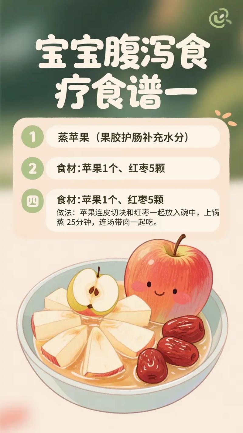 7个月宝宝拉肚子吃什么食谱合适？-图1