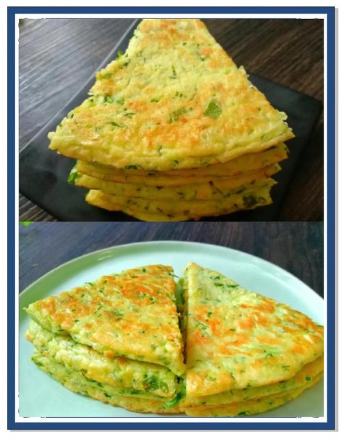 鸡蛋黄瓜饼的家常做法-图1