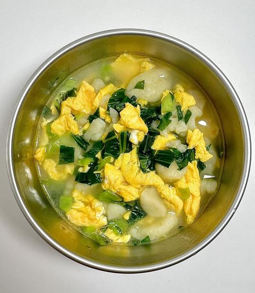 宝宝鸡蛋青菜粥的做法-图3