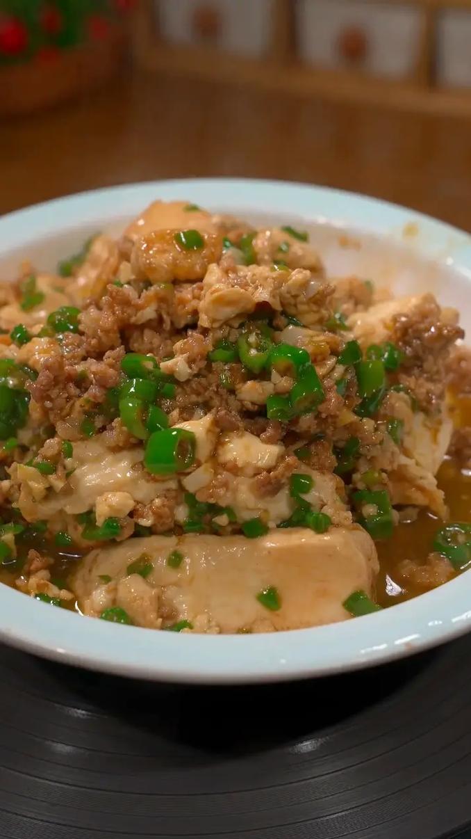 肉沫豆腐汤的家常做法-图1