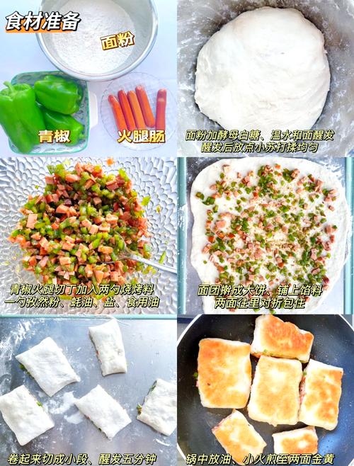 家常青椒火腿馅怎么做？-图3