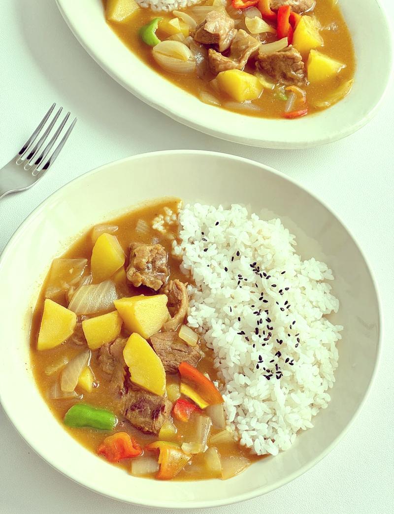 家常牛肉咖喱饭怎么做？-图1