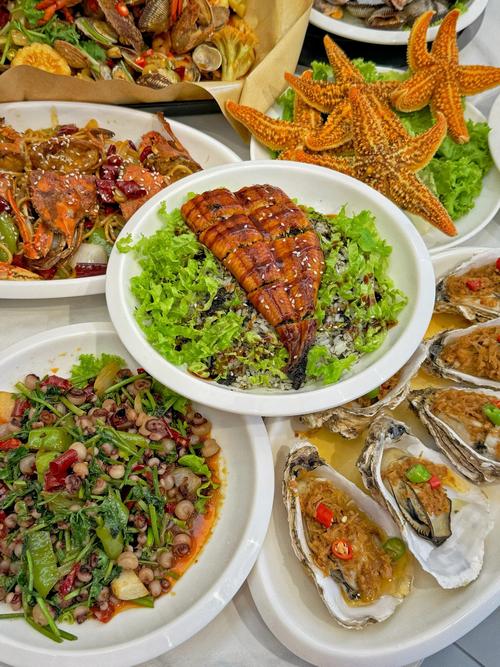 大排档的海鲜美食照片-图1